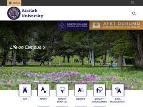 'atauni.edu.tr' screenshot