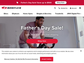 'bowflex.com' screenshot