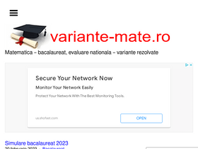 'variante-mate.ro' screenshot