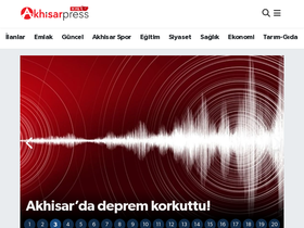 'akhisarpress.com' screenshot