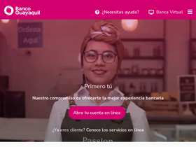 'bancoguayaquil.com' screenshot