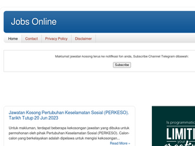 'kerjaon9.com' screenshot