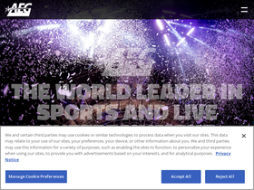 'aegworldwide.com' screenshot