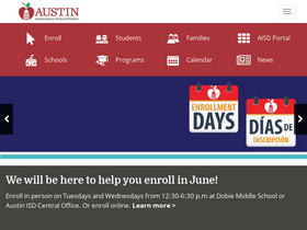 'austinisd.org' screenshot