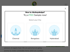 'akshayakalpa.org' screenshot