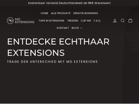 md-extensions.de homepage screenshot