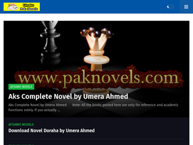 'paknovels.com' screenshot