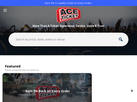 'aceticket.com' screenshot