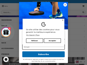 'esprit-padel-shop.com' screenshot