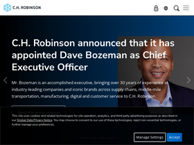 'chrobinson.com' screenshot