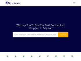 'instacare.pk' screenshot