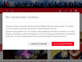 'easyticket.de' screenshot