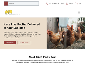 reichspoultryfarm.com homepage screenshot