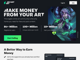 'deviantartsell.com' screenshot