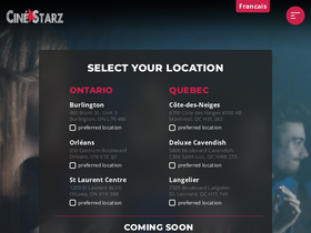 'cinestarz.ca' screenshot