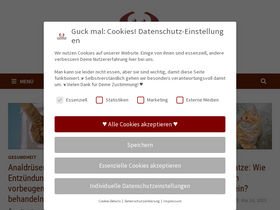 'ausliebezumhaustier.de' screenshot