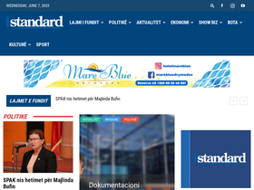 'standard.al' screenshot