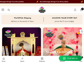 nandanshringar.com homepage screenshot