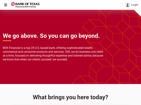 'bankoftexas.com' screenshot