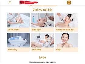 'vienthammydiva.vn' screenshot