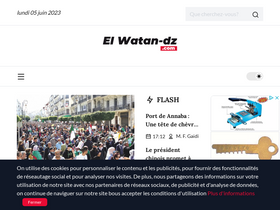 'elwatan-dz.com' screenshot