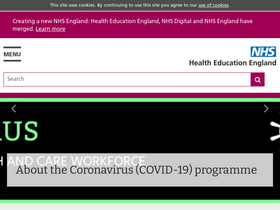 'hee.nhs.uk' screenshot