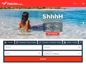 'halconviajes.com' screenshot