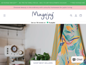 Mayajoy homepage screenshot