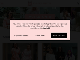 'vaikuttajamedia.fi' screenshot