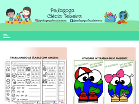 'pedagogacleciateixeira.com' screenshot