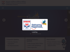 'dcmstransparency.hpcl.co.in' screenshot