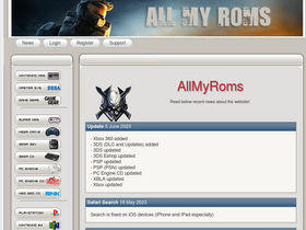'allmyroms.net' screenshot