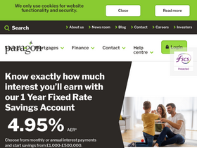 'paragonbank.co.uk' screenshot