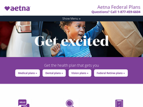 'aetnafeds.com' screenshot