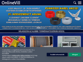 'onlinevill.hu' screenshot
