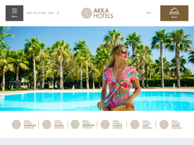'akkahotels.com' screenshot