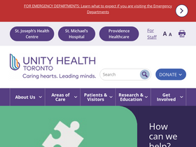 'unityhealth.to' screenshot