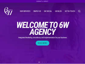 6wagency.com homepage screenshot