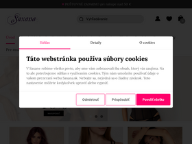 'saxana.sk' screenshot