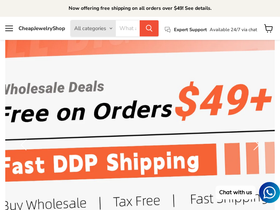 cheapjewelryshop.com homepage screenshot