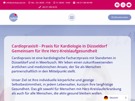 'cardiopraxis.de' screenshot