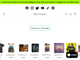 Role-Players homepage screenshot