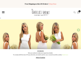 'isabellescabinet.com' screenshot