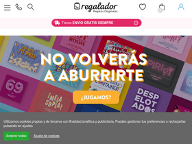 'regalador.com' screenshot