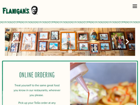 'flanigans.net' screenshot