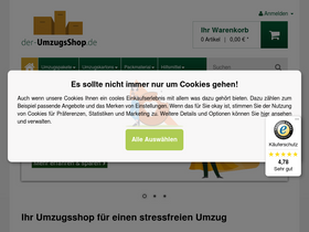 'der-umzugsshop.de' screenshot