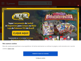 'ligapokemon.com.br' screenshot