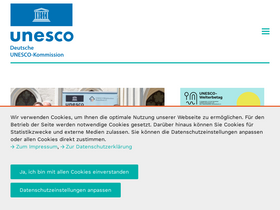 'unesco.de' screenshot
