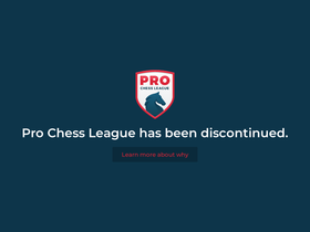 'prochessleague.com' screenshot