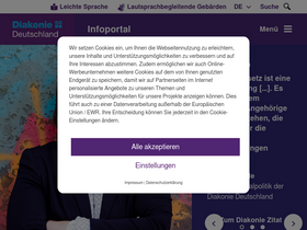 'diakonie.de' screenshot